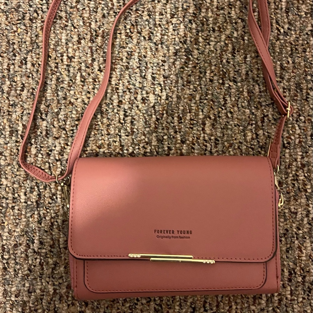 NWOT Forever Young Pink Crossbody Bag